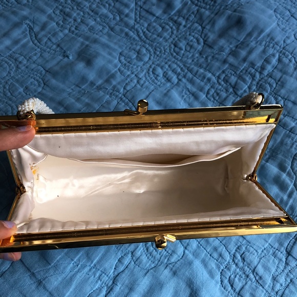 Exquisite Vintage White Beaded Walborg Bag - Picture 6 of 6